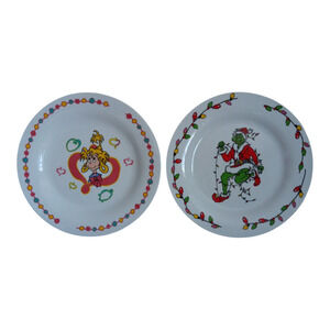 Dr. Seuss The Grinch & Cindy Lou Who Plates